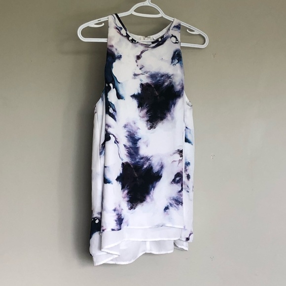 DALIA DYED BLOUSE, SLEEVELESS - Picture 2 of 3